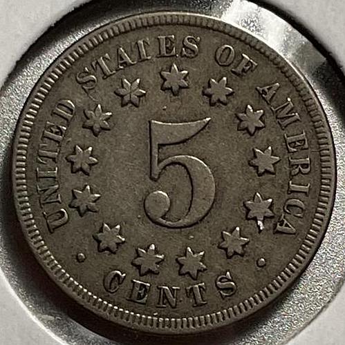 1868 Shield Nickels Early Five Cent Nickels.  V3P4R4C4