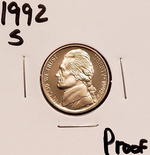 1992 S Jefferson Nickel