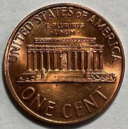 1973 Lincoln Memorial Cent Copper Alloy Penny. 3523