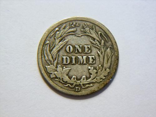 1914-D Silver Barber Dime