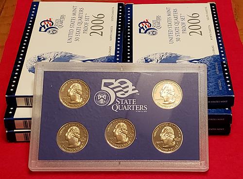 2006-S Proof Set : 5 Quarter Set