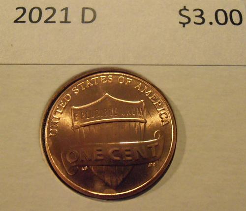 2021 D Lincoln Shield Cent, One nice coin from a BU bank roll