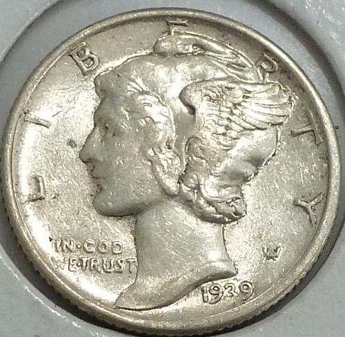 1939-P Uncirculated Mercury Dime Grades UNC ( A-061)