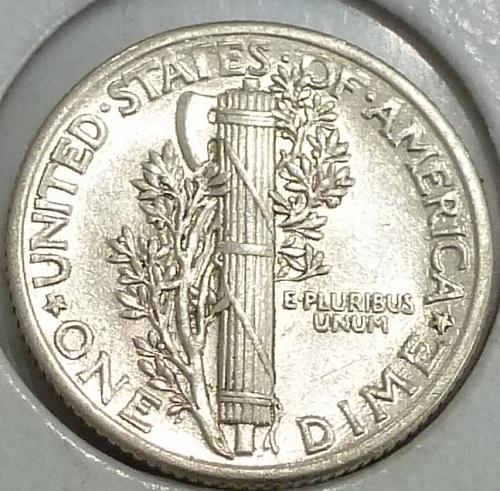 1939-P Uncirculated Mercury Dime Grades UNC ( A-061)