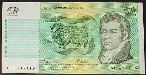 Australia P43e 2 Dollars VF