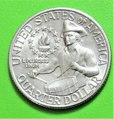 1976 25 Cents - Bicentennial Washington Quarter - Little Drummer Boy