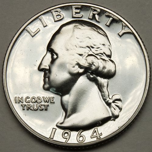 1964 P Washington Quarter#17 PROOF