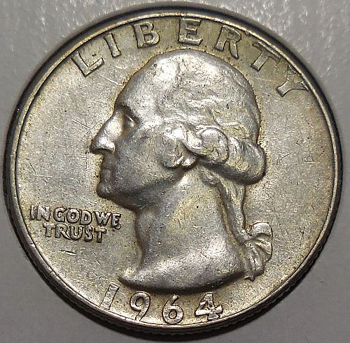 1964-P Silver Quarter Dollar