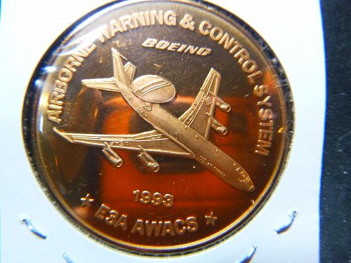 BOEING E3A 1993 1.5 OZ BRONZE