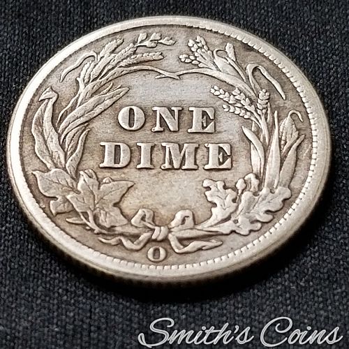 1907 O ~ Barber Dime ~ Net F
