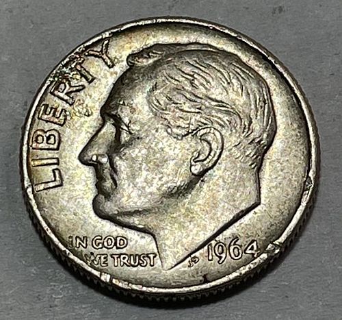 1964 D Roosevelt Dimes 90% Silver Composition 11353