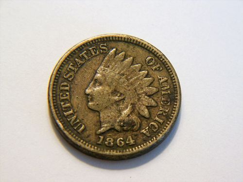 1864 Copper Nickel Indian Head Cent