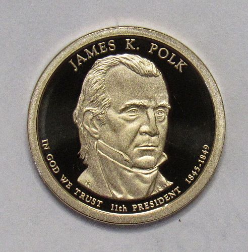 2009 S Proof Presidential Dollar: James K. Polk