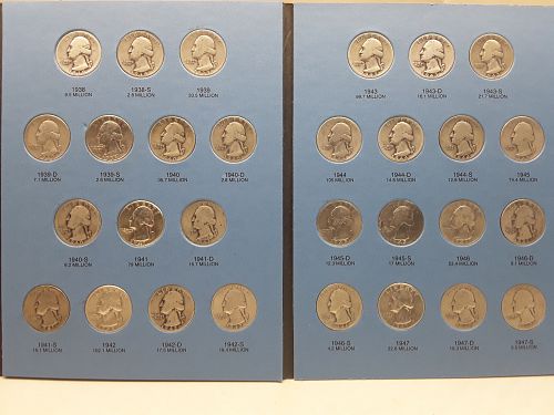 WASHINGTON QUARTER 1932-47 (TOTAL COINS 41)