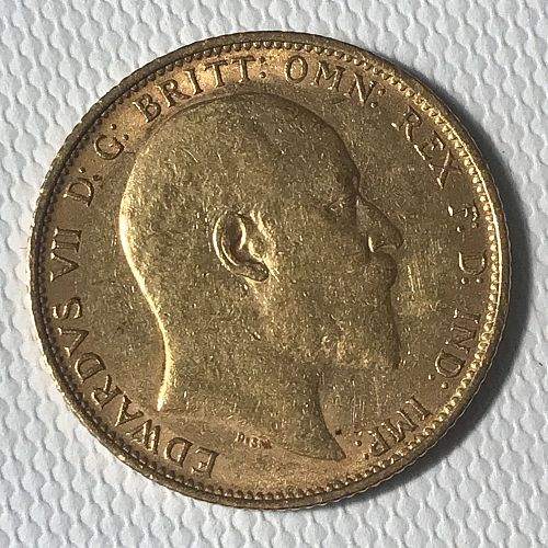 1904 Great Britain Gold Sovereign Edward VII Coin