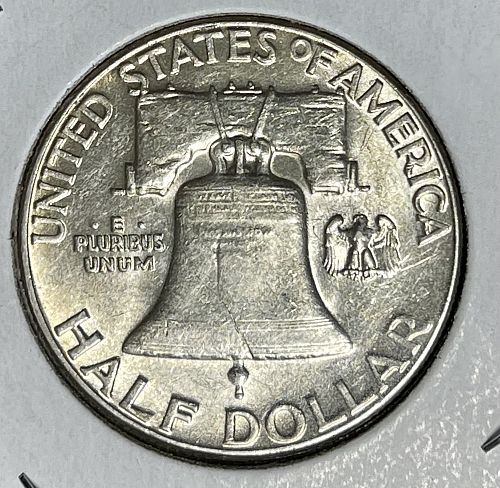 1960-P High Grade XF++ Franklin Silver US Half Dollar