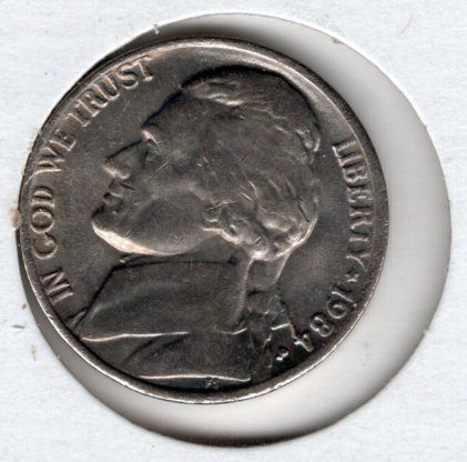 1984 p Jefferson Nickel - #5e17