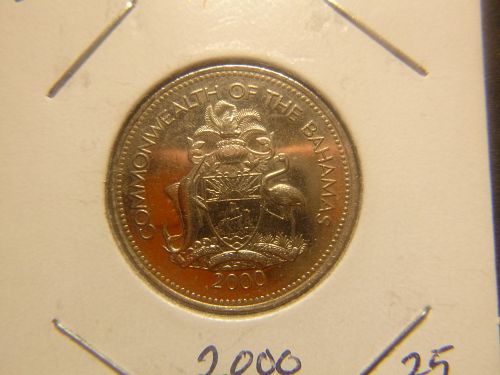 BAHAMAS 2000 25 CENTS