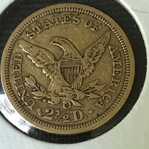 1852-O Coronet Head Gold $2.50 Quarter Eagle