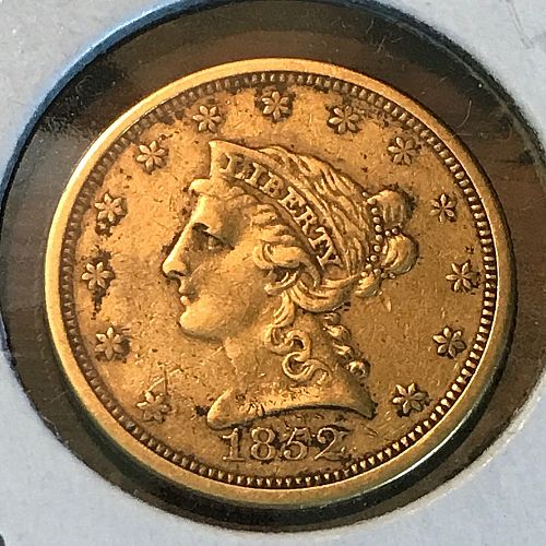 1852-O Coronet Head Gold $2.50 Quarter Eagle