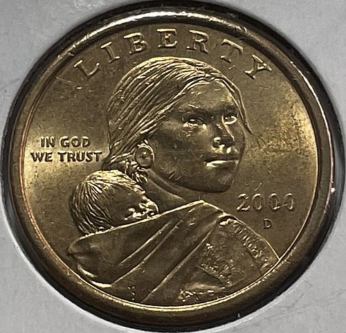 2000 D Sacagawea Dollar. 3824