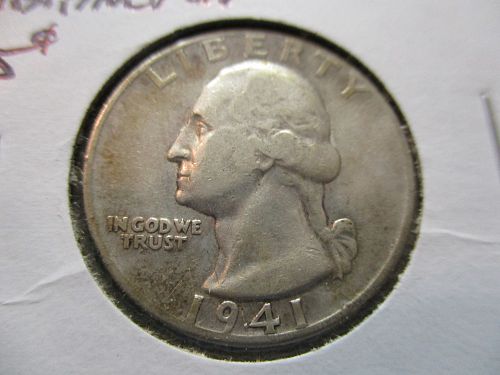 1941-D  VF25 Washington Quarter.  Item: 25 W41D-04.