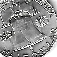 1950   D   FRANKLIN HALF DOLLAR  with FULL BELL LINES