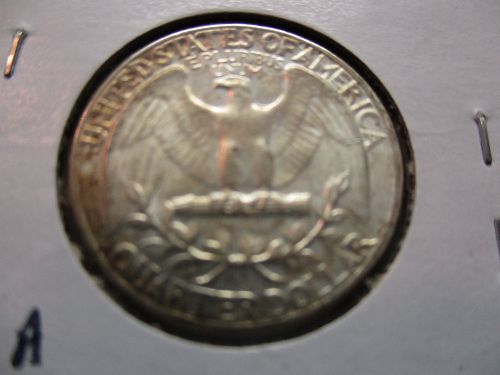 1964  AU58 Washington Quarter.  Item: 25 W64-03.