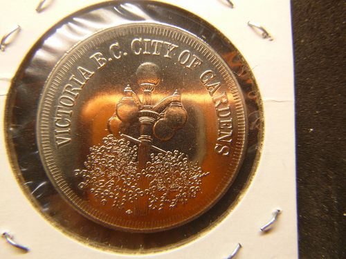 VICTORIA BC CANADA CITY OF GARDENS 1983 ONE DOLLAR TOKEN