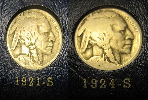 FULL SET BUFFALO NICKELS IN A WHITMAN BOOKSHELF ALBUM - ALL NATURAL COINS!