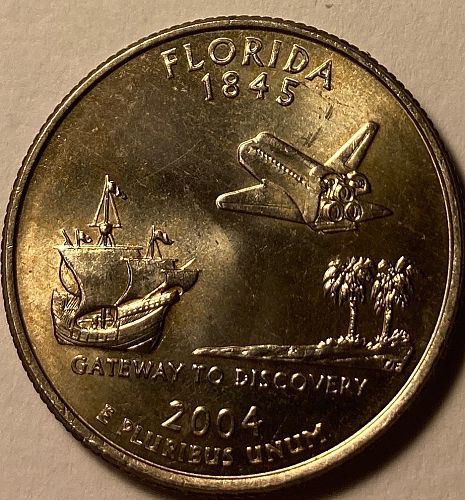 2004 D Florida 50 States and Territories Quarters
