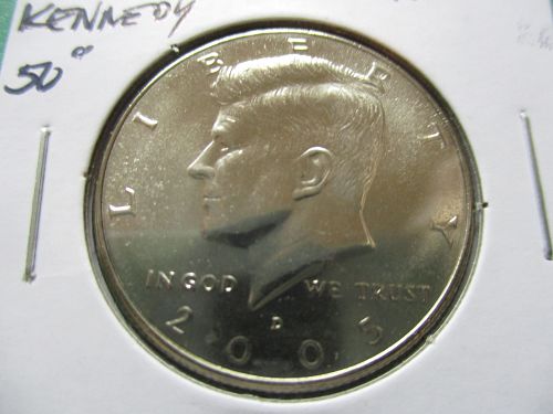 2005-D  Kennedy Half Dollar.  Item: 50 K05D-08.