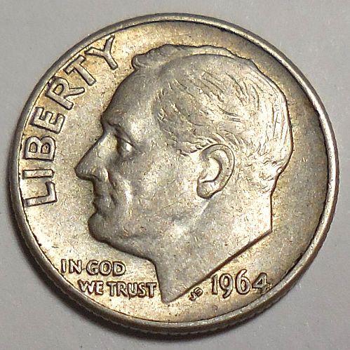 1964-D Silver Roosevelt