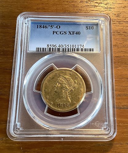 1846/5 O $10 GOLD LIBERTY EAGLE