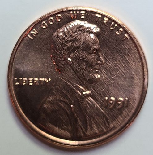 1991 Lincoln Cent MS-65 (GEM) RED