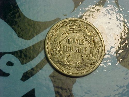 1877 SEATED LIBERTY DIME           ar14