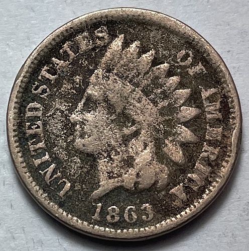1863 Indian Head Cent. 1731