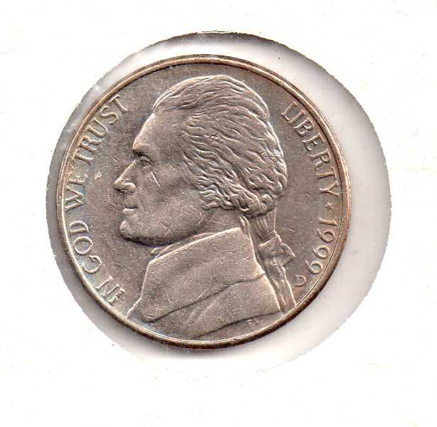 1999 d Jefferson Nickel - For Sale, Buy Now Online - Item #26066
