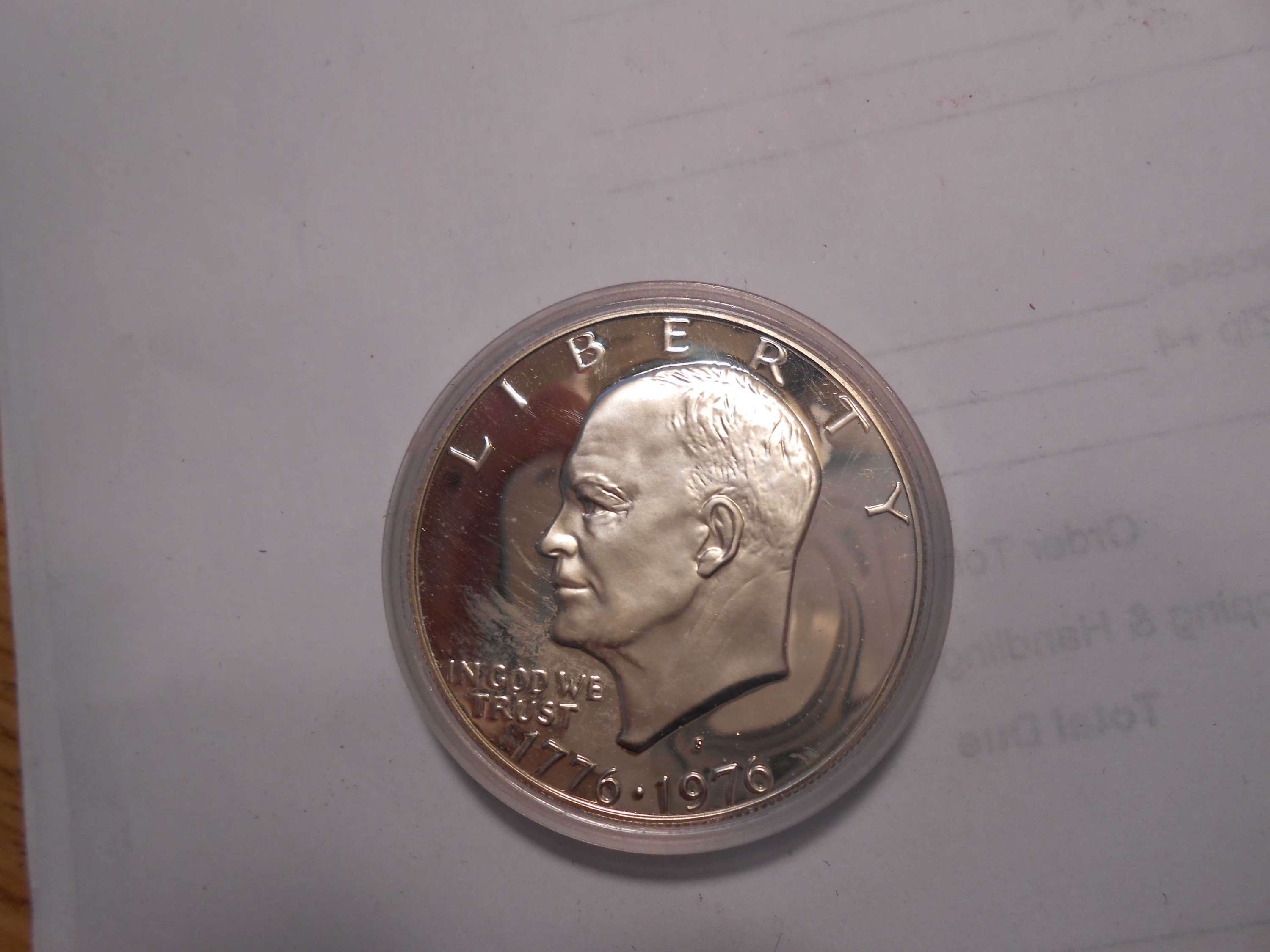 BICENTENNIAL SILVER PROOF EISENHOWER DOLLAR SEALED IN DISPLAY - For ...