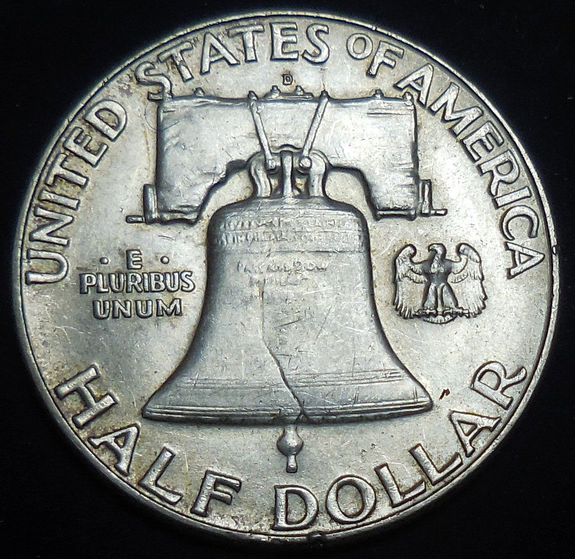 1963 D Franklin Silver Half Dollar Nice Bell Lines For Sale Buy Now 