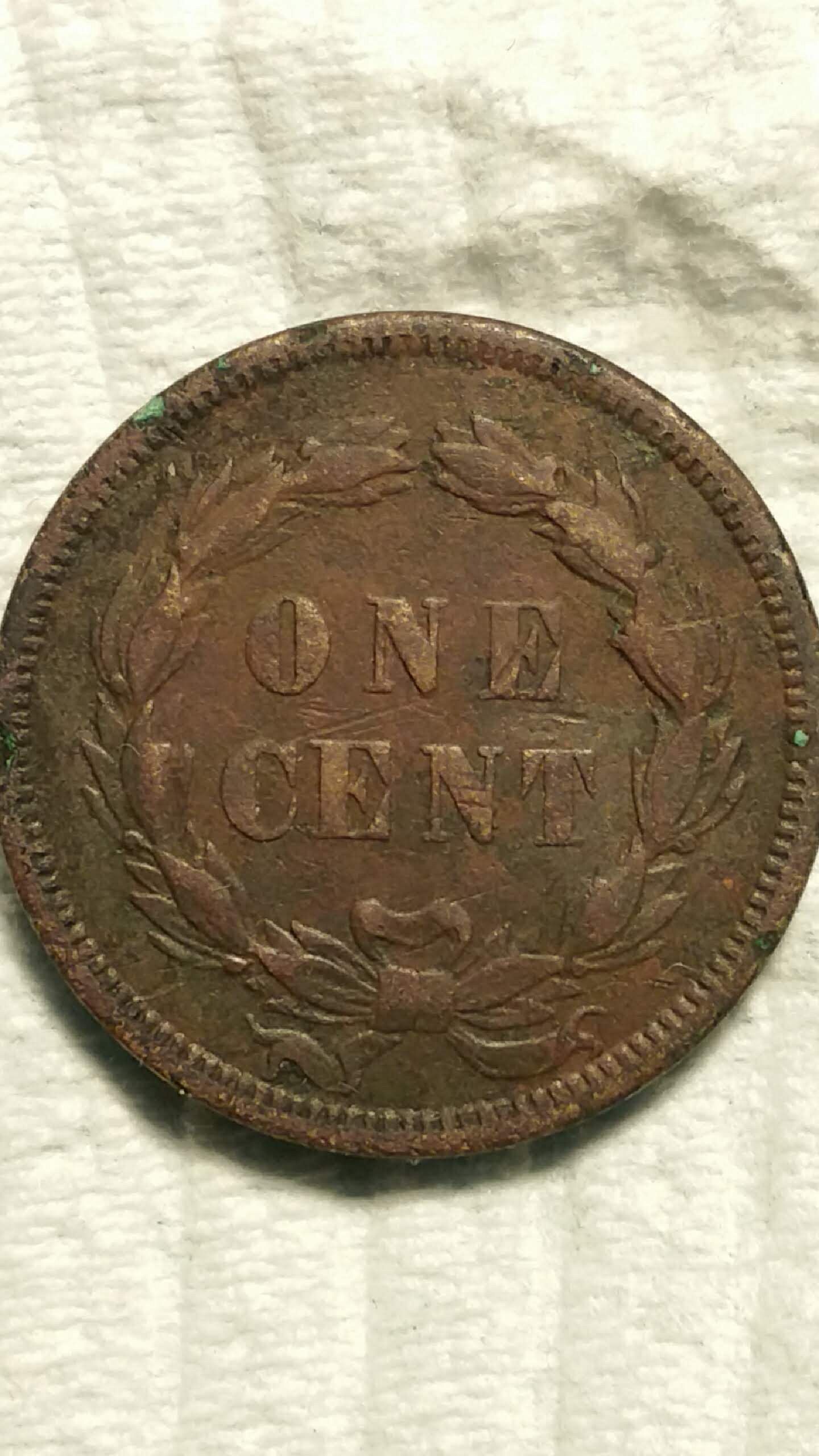 1859 P Indian Head Cent Very Nice Laurel Wreath Reverse - For Sale, Buy ...