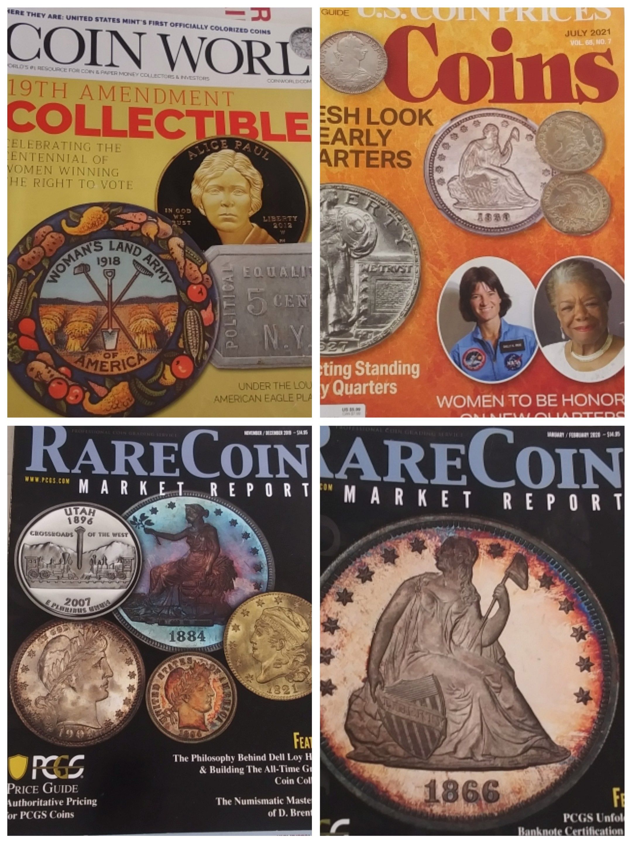 11 PCGS Rare Coin Market Reports 2019-2021 & 1976 World Coin 