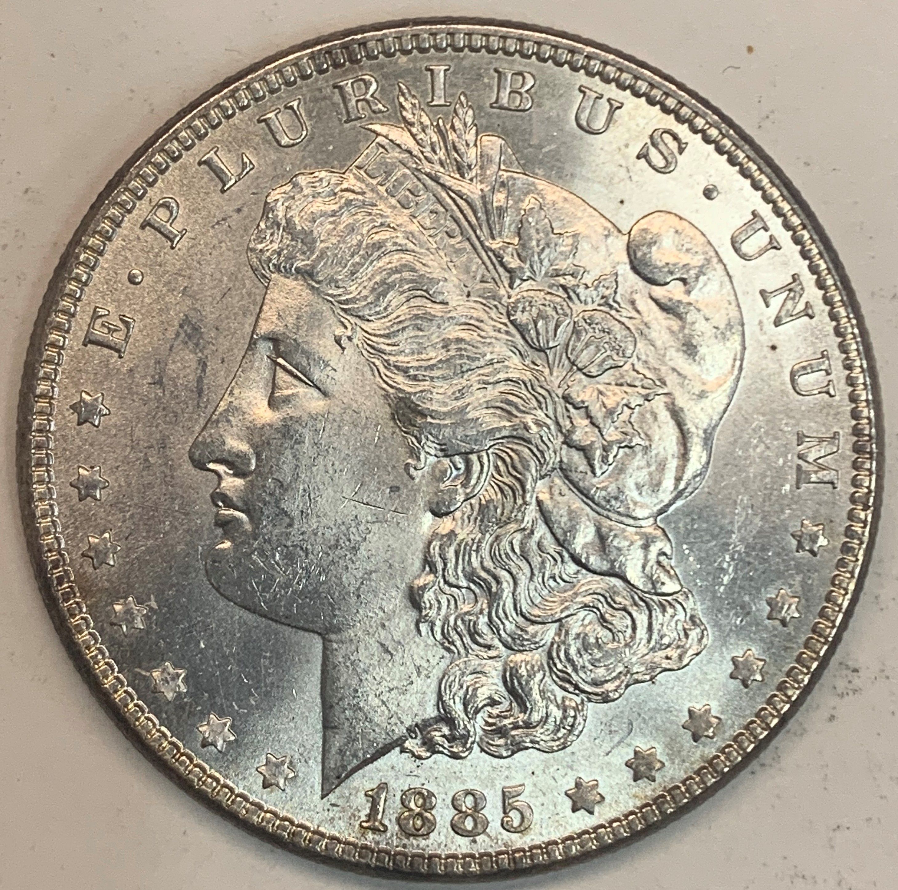 1885 Morgan Silver Dollar, MS62+ - For Sale, Buy Now Online - Item #554541