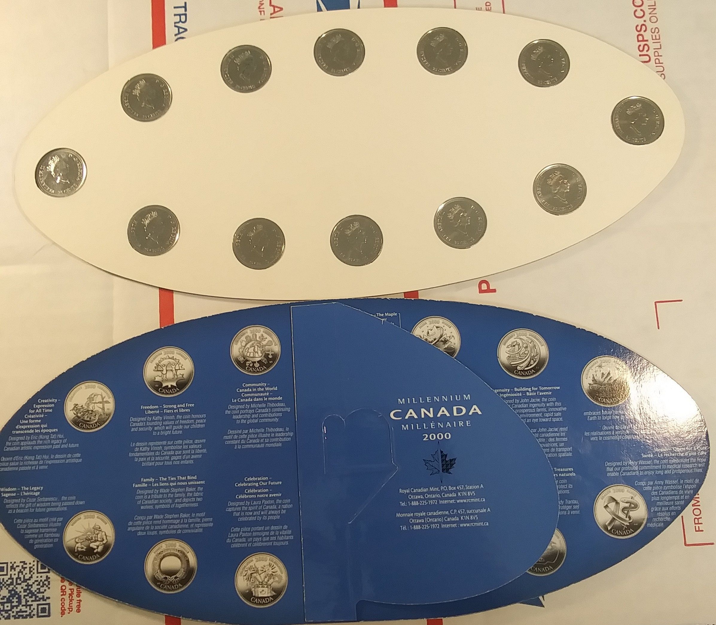 1999-2000 Canada Millennium 25 Pc. Quarter set All Different