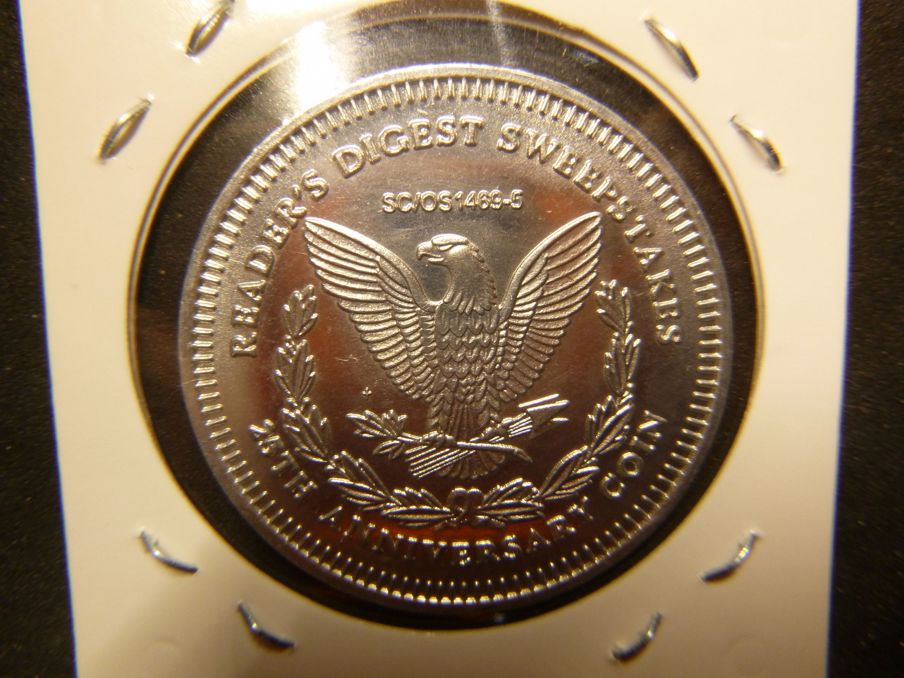 READER DIGEST SWEEPSTAKES ALUMINUM TOKEN - For Sale, Buy Now Online