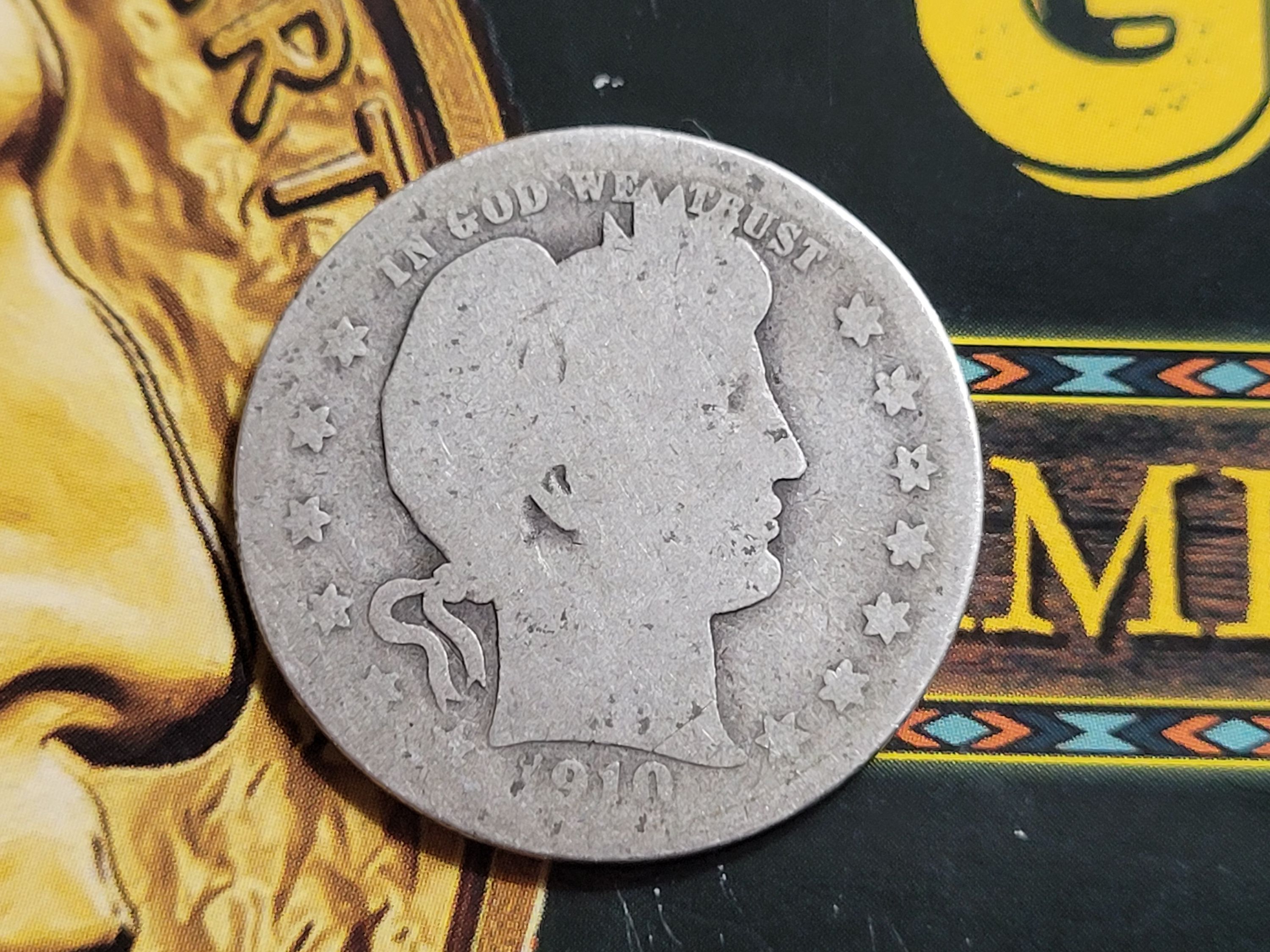 1910 Barber Quarter Dollar For Sale, Buy Now Online Item 627631