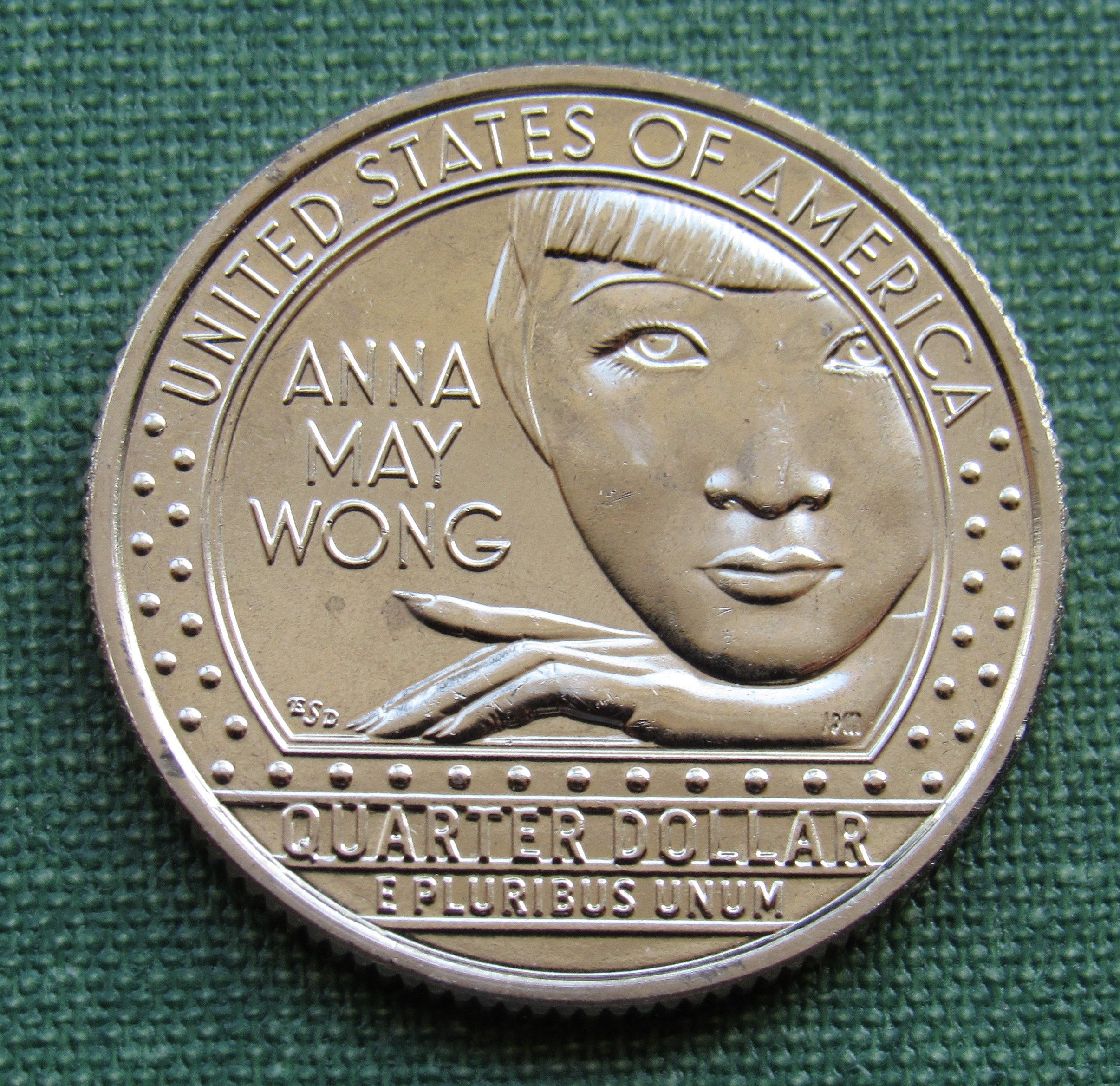 Anna May Wong Quarter For Sale 2022S Anna May Wong American Women Quarters: uncirculated - For Sale