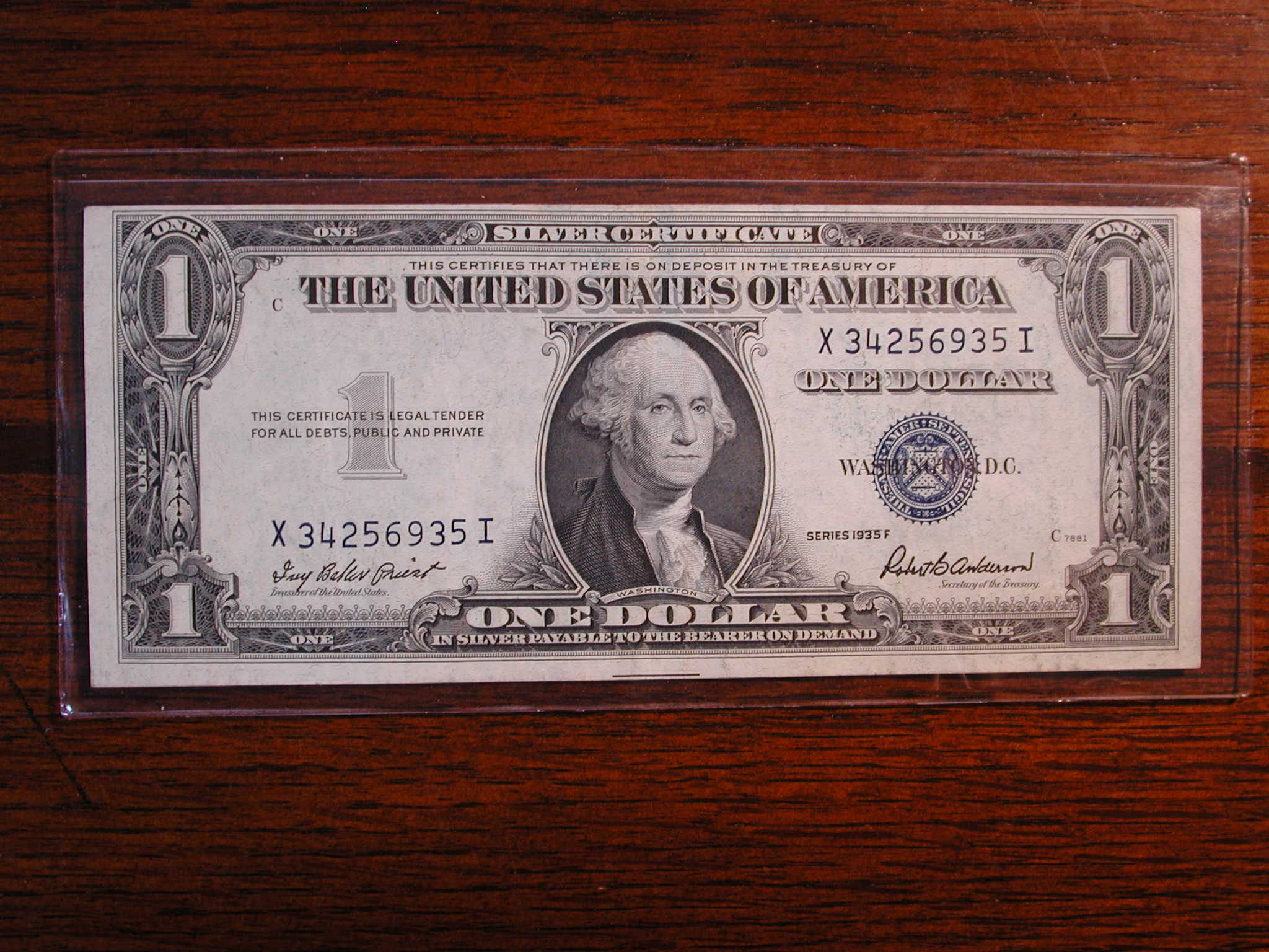 1935F 1 00 Silver Certificate NICE For Sale Buy Now Online Item