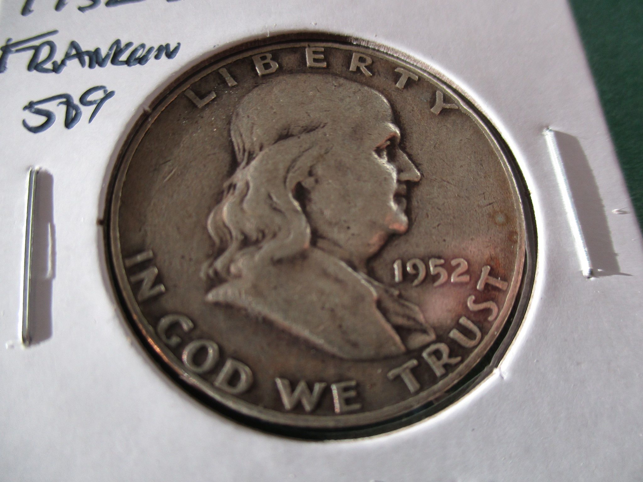 1952-D Franklin Half Dollar. Item: 50 F52D-07. - For Sale, Buy Now ...