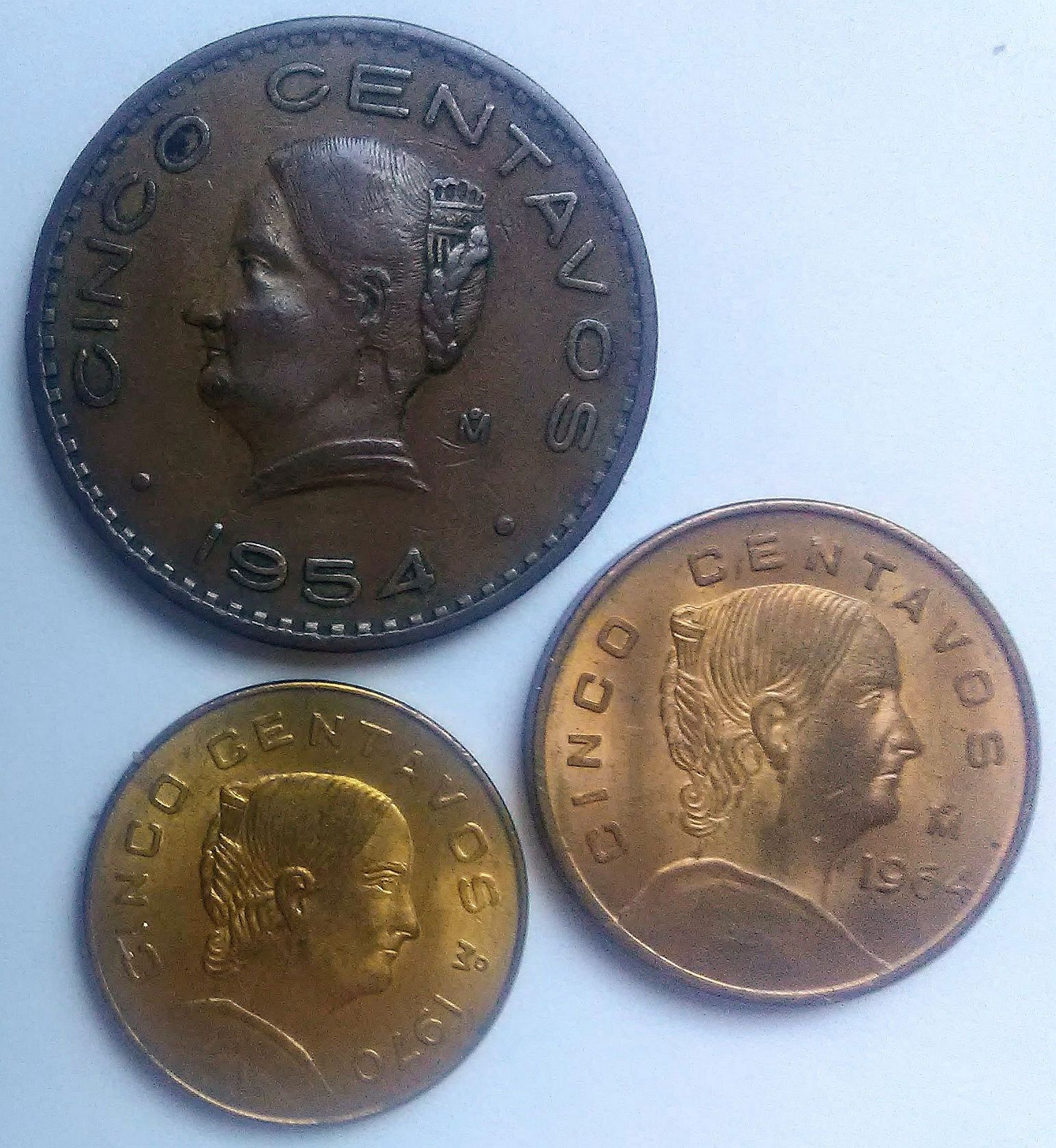 1955 Cinco Centavos Coin Value 46 - rmh0zer